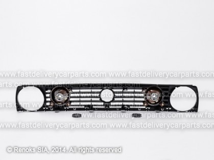 VW Golf 83->91 grille black+ high beam lamps