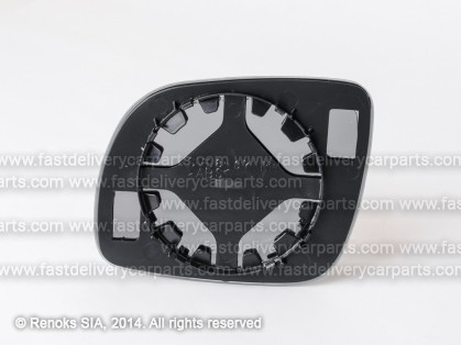 VW Golf 98->03 mirror glass with holder R convex small