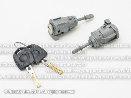 VW Golf 98->03 door lock cylinders front with keys L+R lever hight 35MM