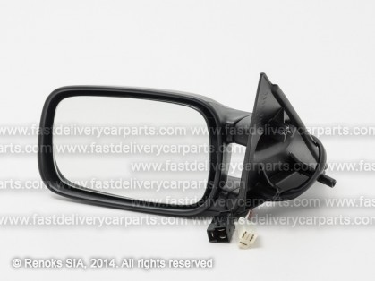 VW Passat 88->93 spogulis L elektro apsildāms melns taisns 3pins