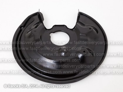 AD A3 03->08 wheel dust shield rear L 282MM ALUMINUM