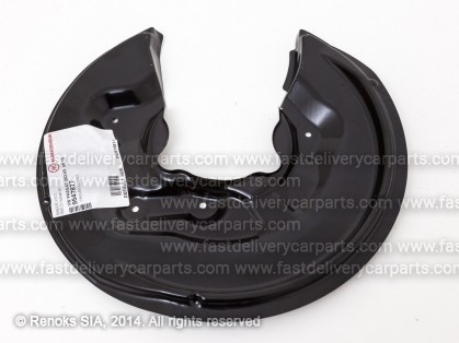 AD A3 03->08 wheel dust shield rear L 310MM ALUMINUM