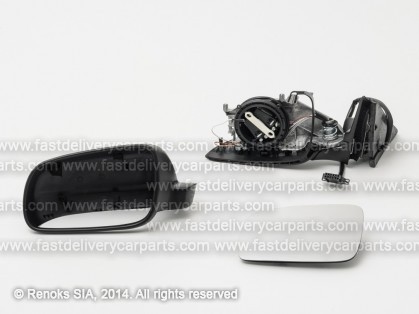 VW Passat 96->00 spogulis L elektro apsildāms gruntēts sfērisks 5pins lielais 98->00