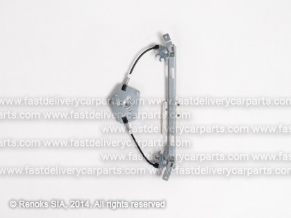 SK Superb 02->08 loga pacēlāja mehānisms aizmugures L bez motoriņa skat VW Passat 96->00