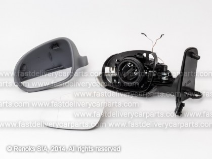 VW Sharan 00->10 spogulis L elektro apsildāms gruntēts sfērisks ar pagriezienu 6pins 04->00