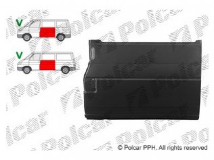 VW Transporter 90->03 ремонтная часть бок L 970MM