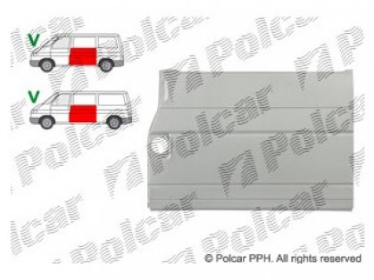 VW Transporter 90->03 ремонтная часть бок L 970MM