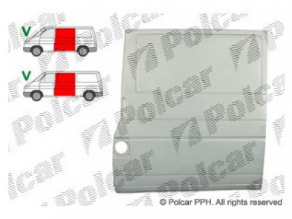 VW Transporter 90->03 ремонтная часть бок L