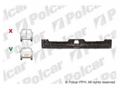 VW Transporter 90->03 rear door lower part small inner lower