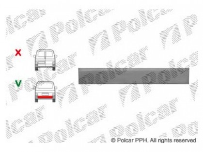 VW Transporter 90->03 rear door lower part small