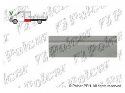 VW Transporter 03->09 rear door part for double cab L=R