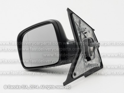 VW Transporter 03->09 spogulis L manual melns sfērisks