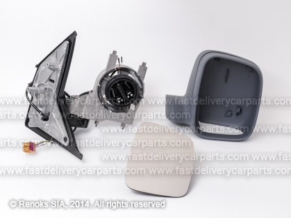 VW Transporter 03->09 spogulis R elektro apsildāms gruntēts liekts 5pins