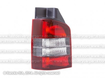 VW Transporter 03->09 tail lamp 1D L white/smoked without bulb holders TYC