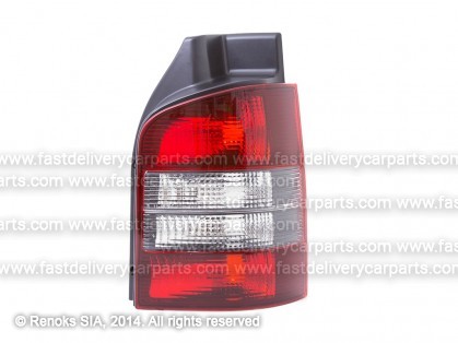 VW Transporter 03->09 tail lamp 1D R white/smoked without bulb holders TYC