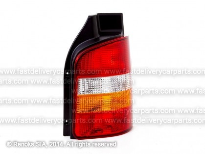 VW Transporter 03->09 tail lamp 2D R yellow/red without bulb holders TYC