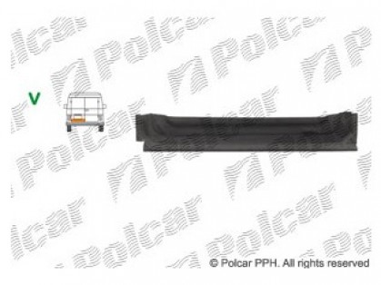 VW LT 75->96 rear door part inner L