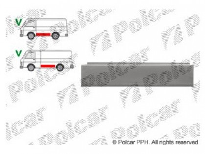 VW LT 75->96 side plate L