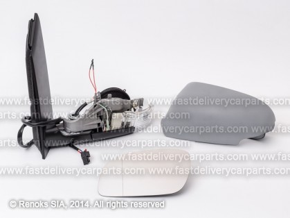 VW Touran 03->06 spogulis L elektro apsildāms gruntēts sfērisks ar pagriezienu