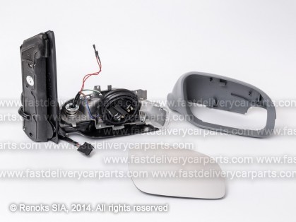 VW Touran 03->06 spogulis R elektro apsildāms gruntēts liekts ar pagriezienu