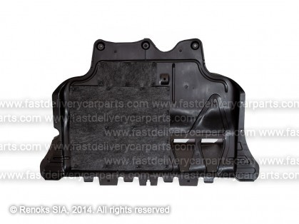 VW Golf 12->19 защита двигателя 1.2/DIESEL с шумоизоляцией (Plastic – Polypropylene (PP) and fiberglass (GF20))