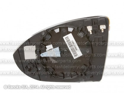 VW Golf 12->19 spoguļa ieliktnis R apsildāms liekts