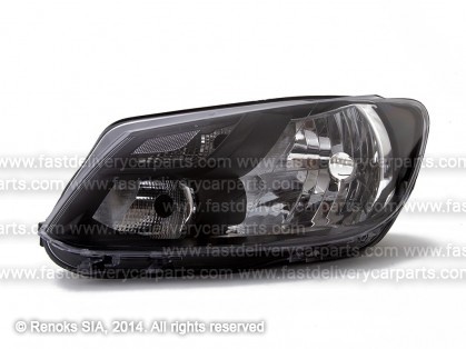 VW Caddy 10->15 head lamp L H4 13->15 with motor with daytime running light TYC