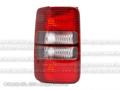 VW Caddy 10->15 tail lamp 1D L smoked P21-4W/P21W/PY21W without bulb holders DEPO