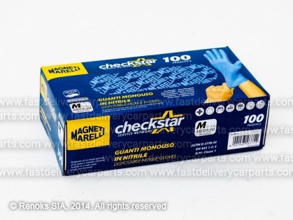 Gloves nitryl based 100pcs pack size M MARELLI