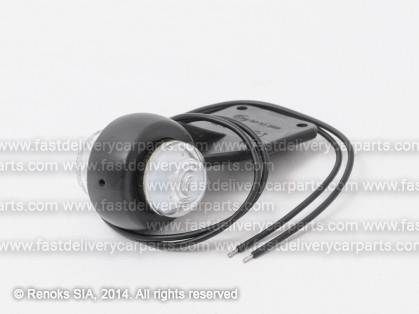 Габарит универсальный с кронштэйном красный/белый LED 12/24V L=R