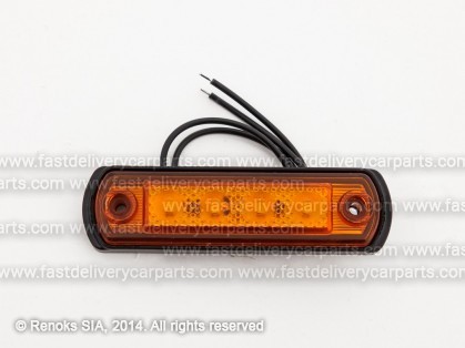 Габарит универсальный жёлтый 110x30x15MM LED