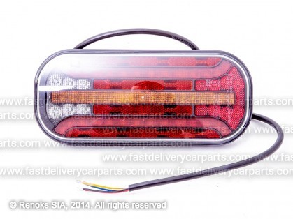 Aizmugures lukturis universāls 214X94X38 L 12V LED ar Dynamic Indicator