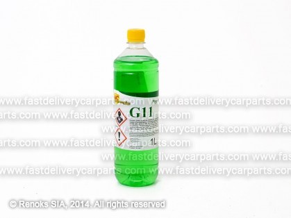Radiatora dzesēšanas šķidrums zaļš 1L G11 -35C +108C GLIDEX
