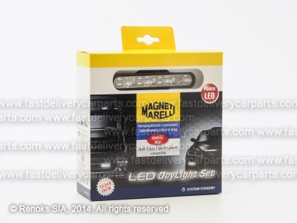 Дневные xодовые огни комплект 2шт 4 LED 126x23x29 MARELLI