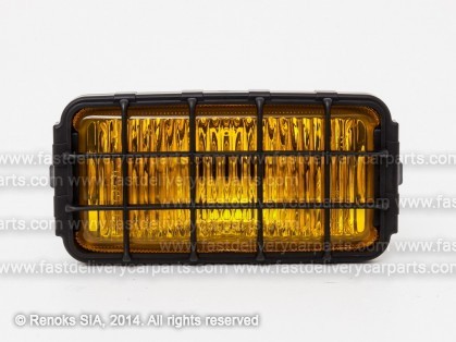 Fog lamp L=R H3 rectangular black housing yellow glass 12/24V 180 MM 86 MM 82 MM EU