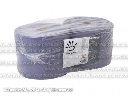 Workshop cleaning paper 2 rolls 215mm/360m recycled blue