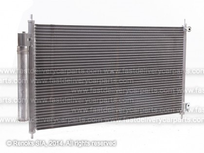 HN Civic 11->16 condenser 695X370X16 with receiver dryer 1.5/1.8/2.2/2.4 MARELLI