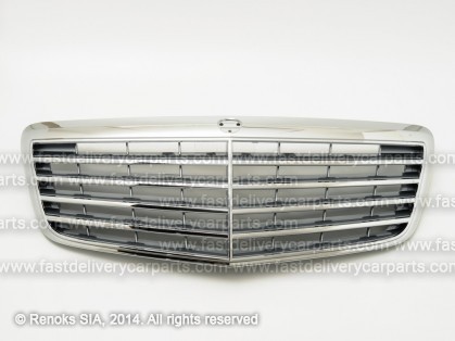 MB E W211 06->09 grille grey/chrome set with chrome