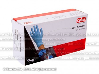 перчатки нитриловые 100шт размер L COLAD,thickness  0.11mm.