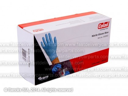 Gloves nitryl based 100pcs pack size XL COLAD, thickness 0.11mm.