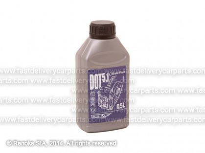 Brake fluid DOT5 500ml TOMEX