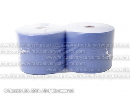 Workshop cleaning paper 2 rolls 250mm/360m industrial blue 2 lyers 1028 sheets