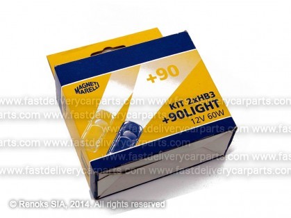 Bulb HB3 60W 9005 12V MARELLI +90% light set 2pcs