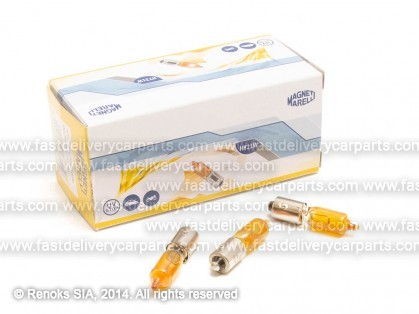 Bulb HY21W 12V yellow MARELLI