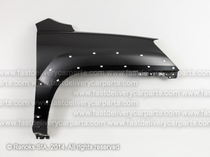 KIA Sportage 04->10 spārns R bez pagrieziena cauruma ar moldinga caurumiem EX model