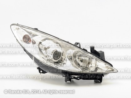 PG 307 05->07 lukturis R H1/H7 ar motoriņu MARELLI