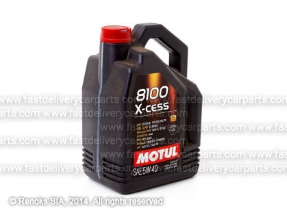 Eļļa motora 5W40 8100 X-CESS 5L MOTUL