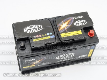 Аккумулятор 12V 100Ah 800A 352x175x190 PRIMA MAGNETTI MARELLI