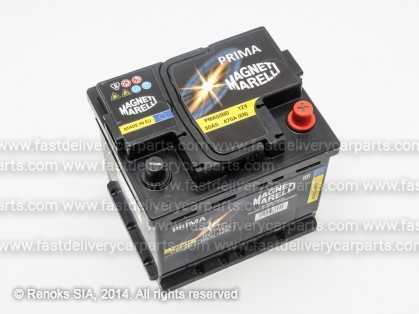 Battery 12V 50Ah 470A 207x175x190 PRIMA MAGNETTI MARELLI