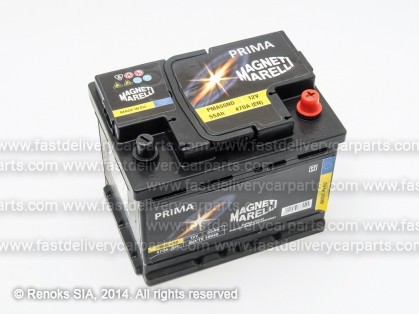 Аккумулятор 12V 55Ah 470A 242x175x190 PRIMA MAGNETTI MARELLI